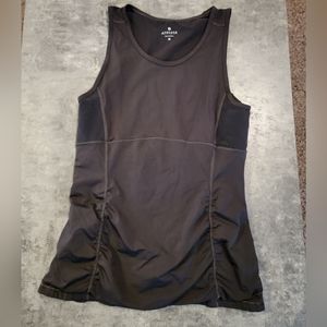 Athleta Womens M Sculptek Running Top Black Zoned Compression Wicking